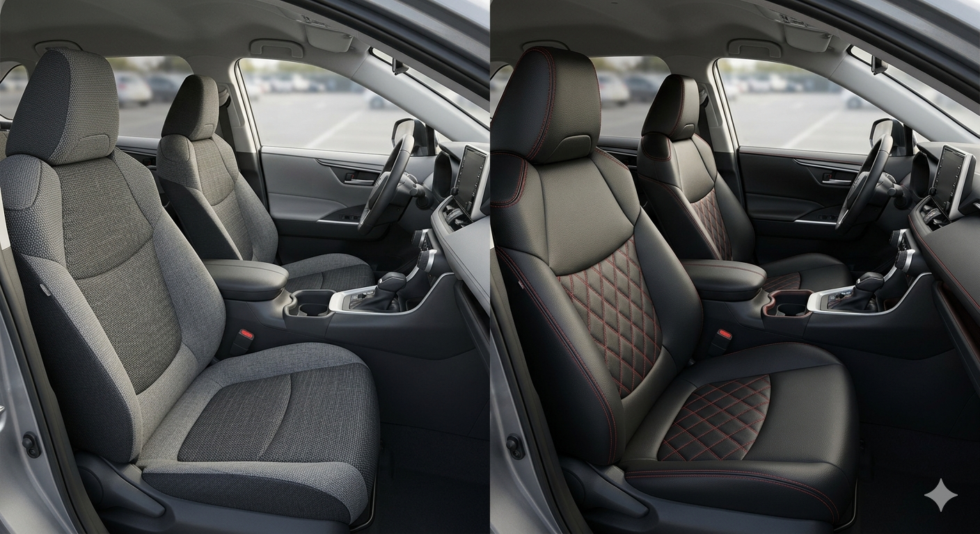 Fabric & leather-look ranges